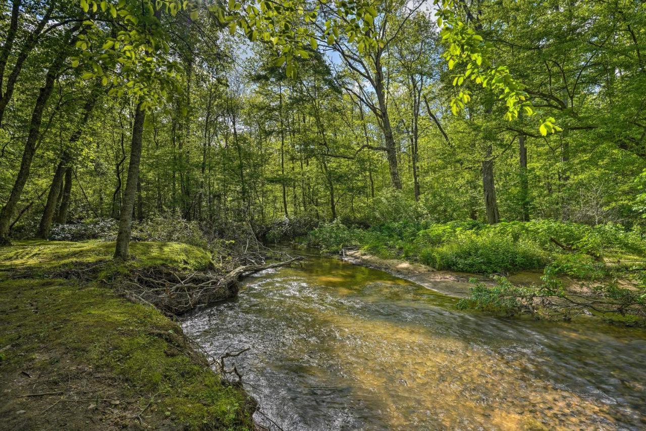 Cozy Tellico Plains Cabin With Large Mountain Creek! Exterior photo