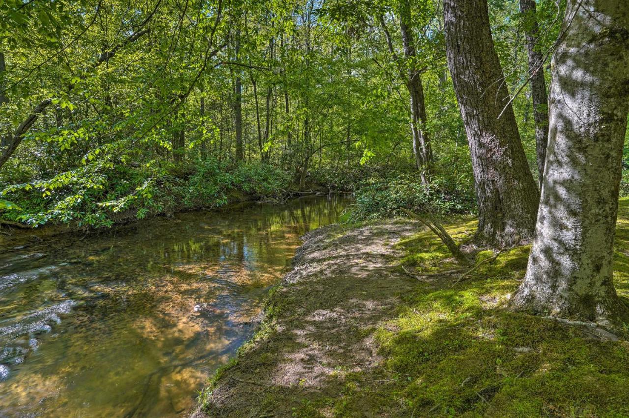 Cozy Tellico Plains Cabin With Large Mountain Creek! Exterior photo