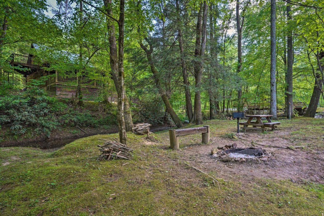 Cozy Tellico Plains Cabin With Large Mountain Creek! Exterior photo