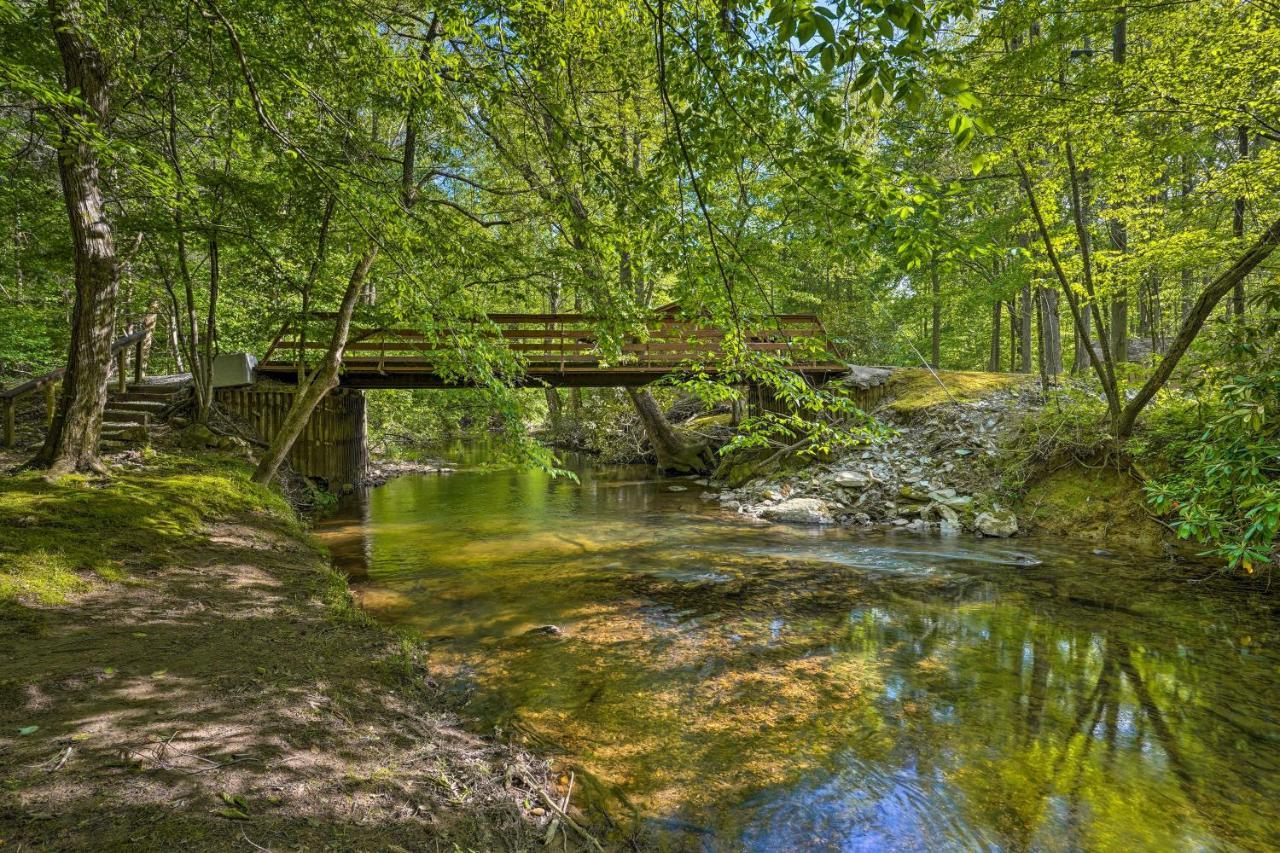 Cozy Tellico Plains Cabin With Large Mountain Creek! Villa Exterior photo