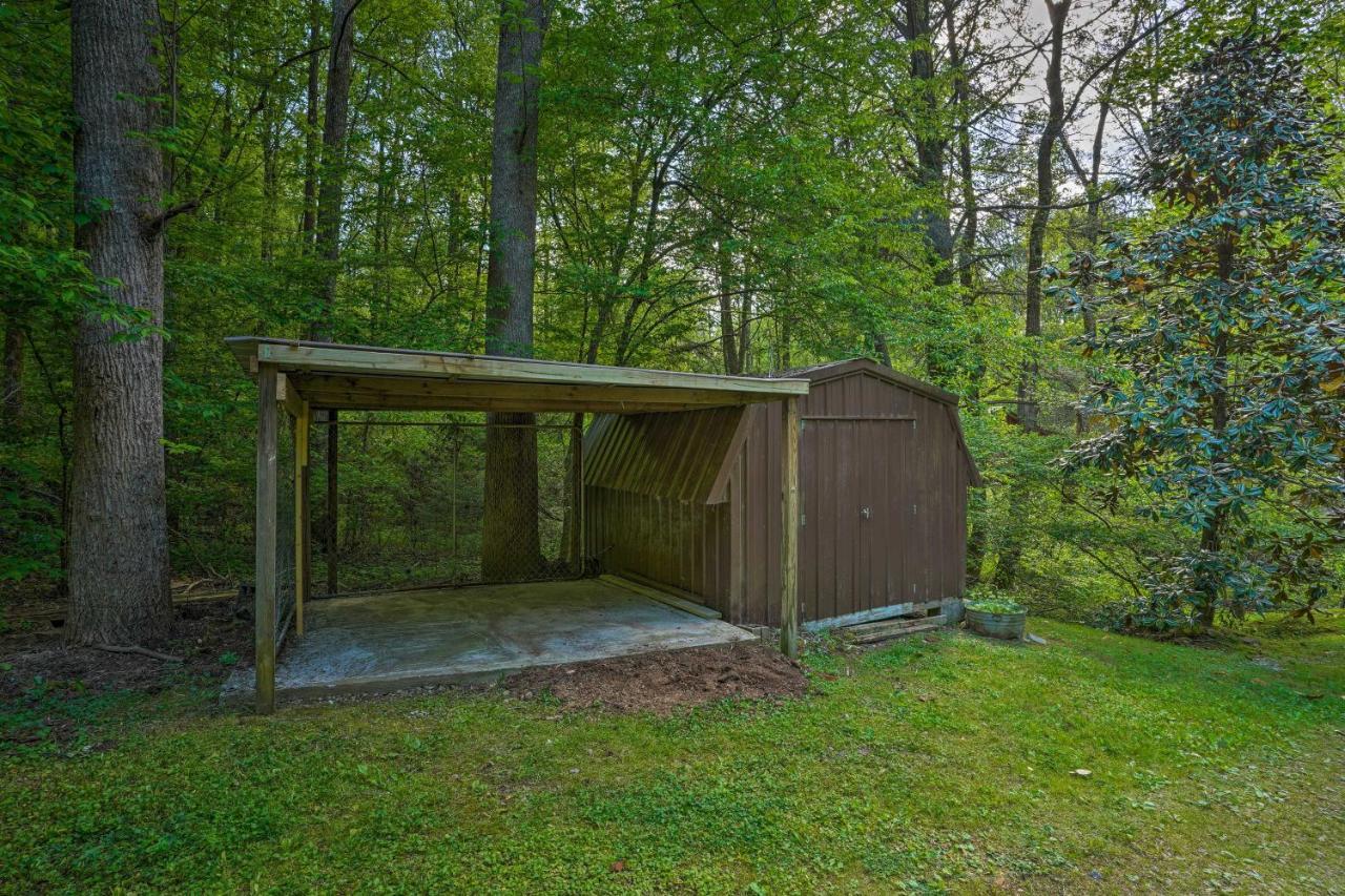 Cozy Tellico Plains Cabin With Large Mountain Creek! Exterior photo