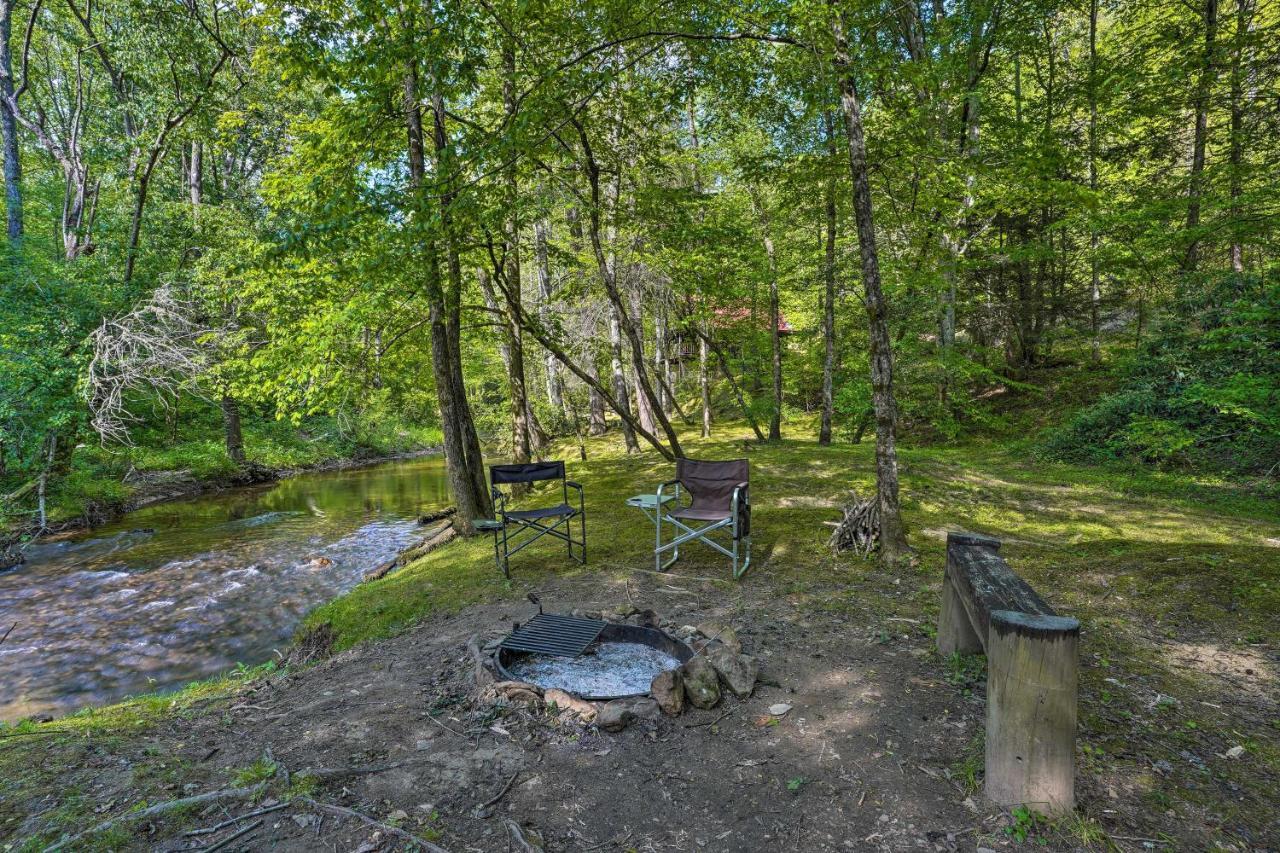Cozy Tellico Plains Cabin With Large Mountain Creek! Exterior photo