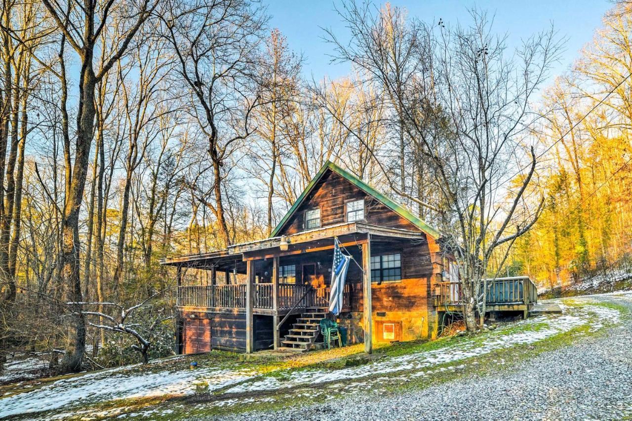 Cozy Tellico Plains Cabin With Large Mountain Creek! Exterior photo