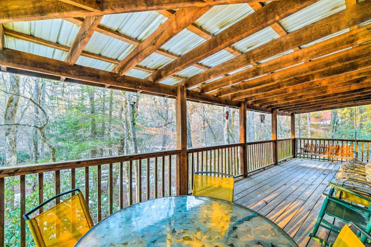 Cozy Tellico Plains Cabin With Large Mountain Creek! Exterior photo